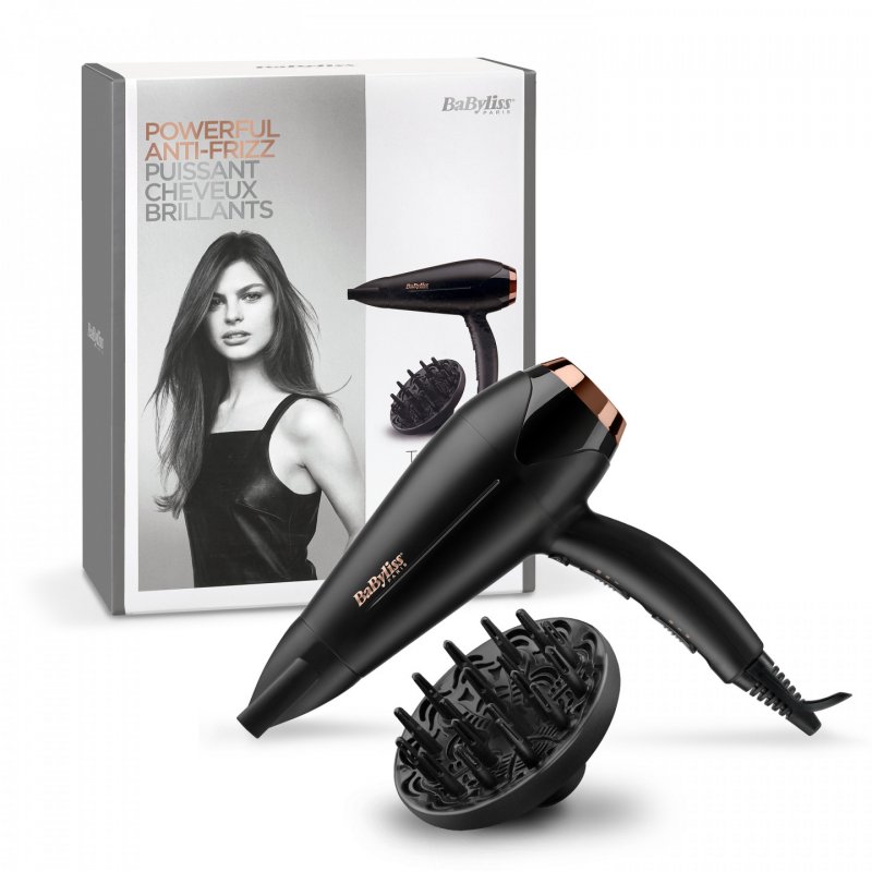 BaByliss Turbo Shine 2200 sèche-cheveux 2200 W Noir