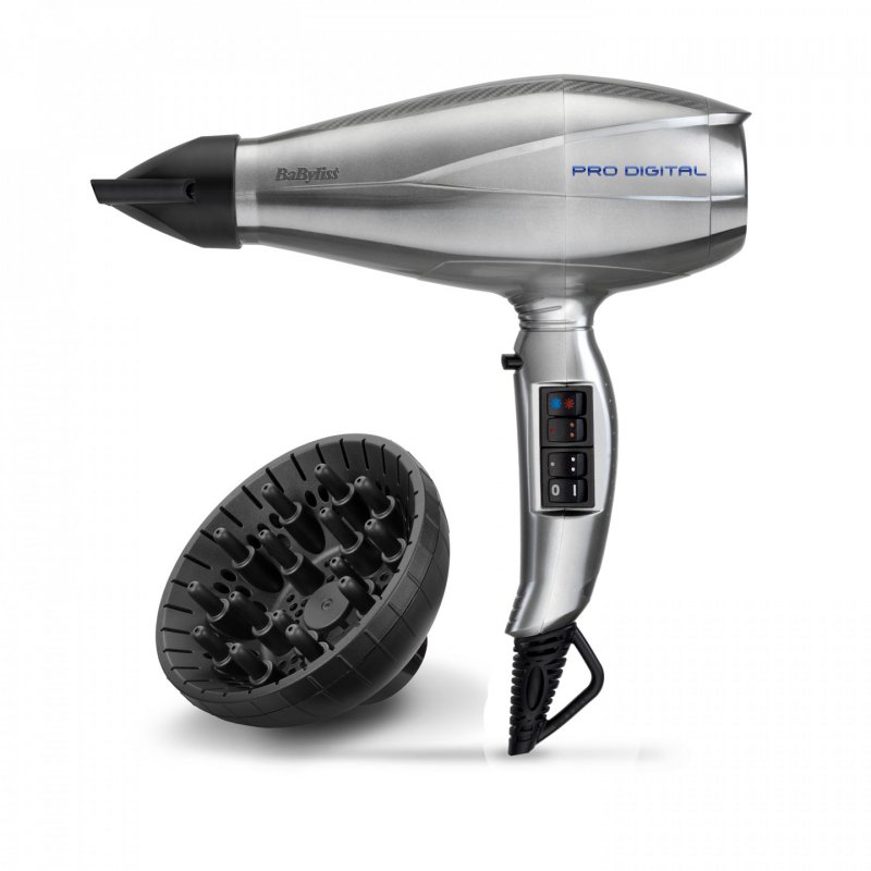 BaByliss Pro Digital Grey Silver 2200 W