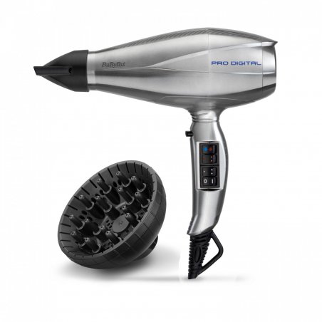 BaByliss Pro Digital Grey Silver 2200 W