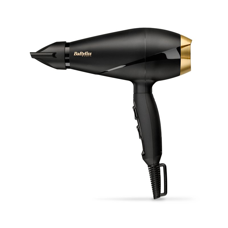 BaByliss 6704E sèche-cheveux 2000 W Noir, Or