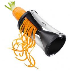 GEFU Spirelli slicer Manual Black Silver Plastic Stainless steel
