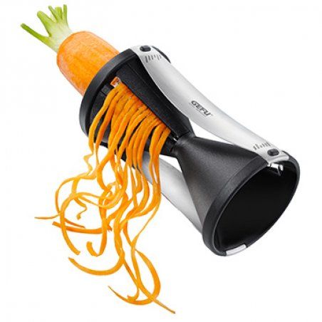 GEFU Spirelli slicer Manual Black Silver Plastic Stainless steel