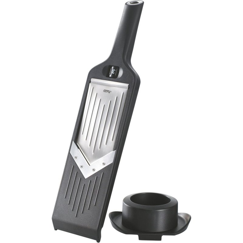 GEFU VIOLI trancheuse Manuel Noir Synthétique ABS, Acier inoxydable