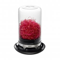 GEFU 18910 jar Acrylonitrile butadiene styrene (ABS) Glass Silicone Stainless steel Black