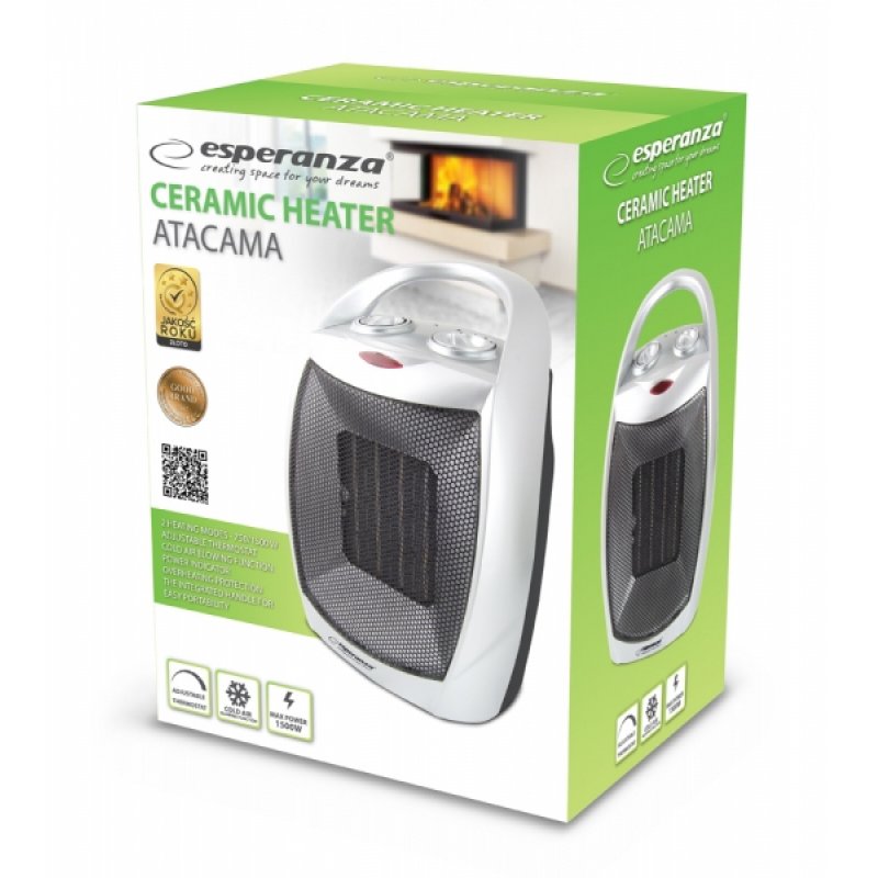 Esperanza EHH006 appareil de chauffage Intérieure Noir 1500 W