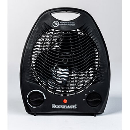 Ravanson FH-105B appareil de chauffage Intérieure Noir 2000 W Chauffage de ventilateur électrique