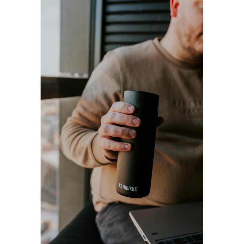 Kambukka Olympus Matte Black - thermal mug 500 ml