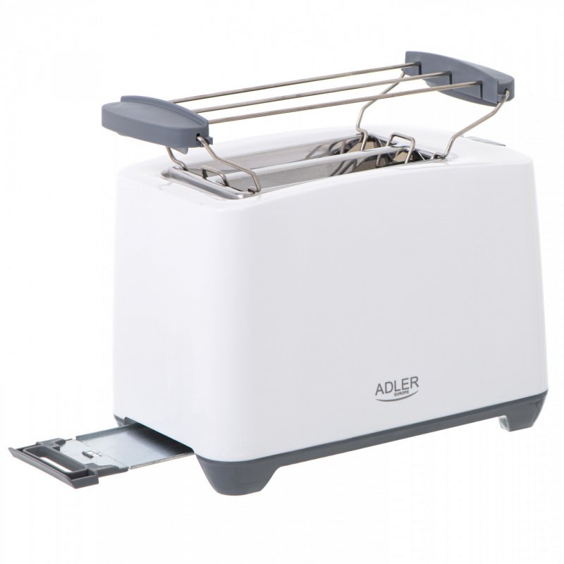Adler AD 3216 toaster 2 slice(s) 1000 W Grey, White