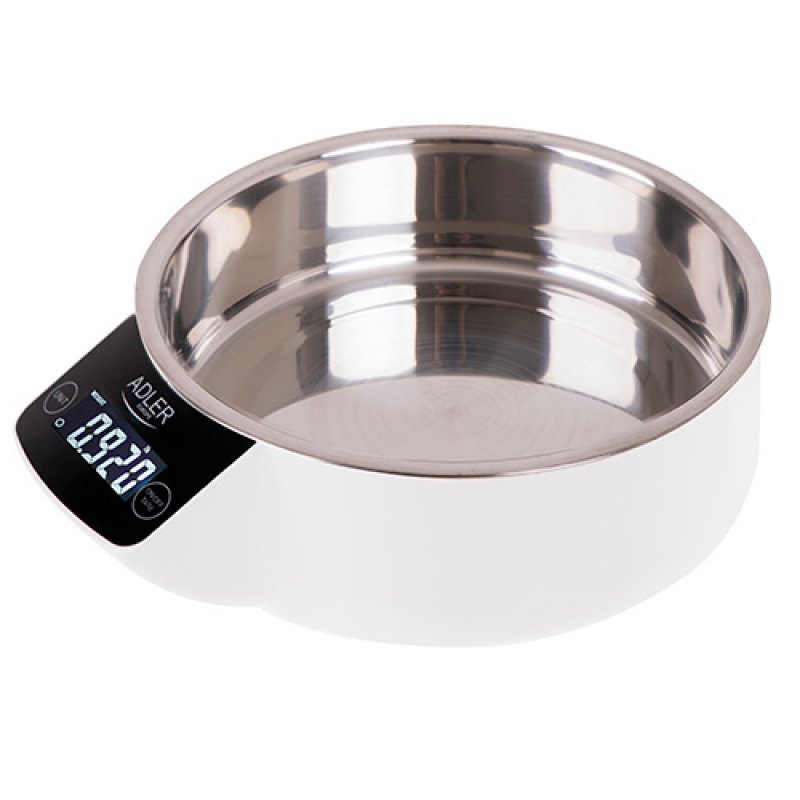 Adler AD 3134 Electronic kitchen scale Stainless steel Round