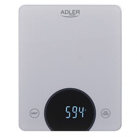 Adler AD 3173S escabeaux de cuisine Gris Intégré Rectangle Balance de ménage électronique
