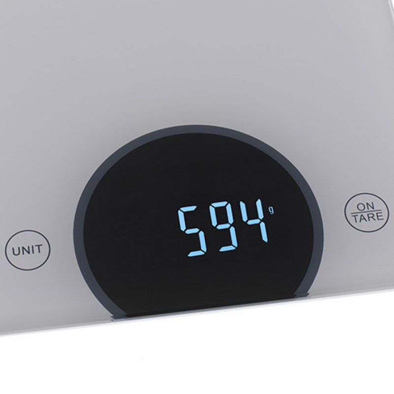 Adler AD 3173S escabeaux de cuisine Gris Intégré Rectangle Balance de ménage électronique