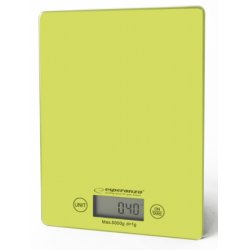 Esperanza EKS002G escabeaux de cuisine Vert, Jaune Comptoir Rectangle Balance de ménage électronique