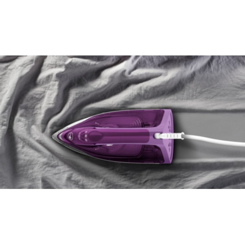 Tefal FV2836 Dry & Steam iron Ceramic soleplate 2400 W Purple White