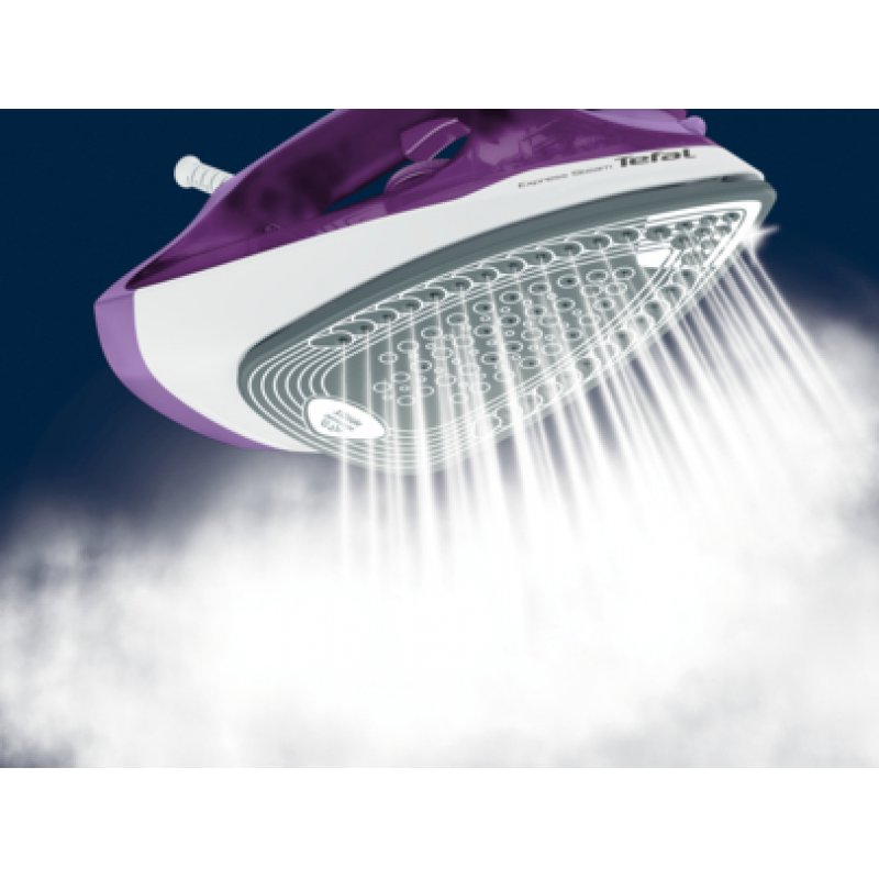 Tefal FV2836 Dry & Steam iron Ceramic soleplate 2400 W Purple White