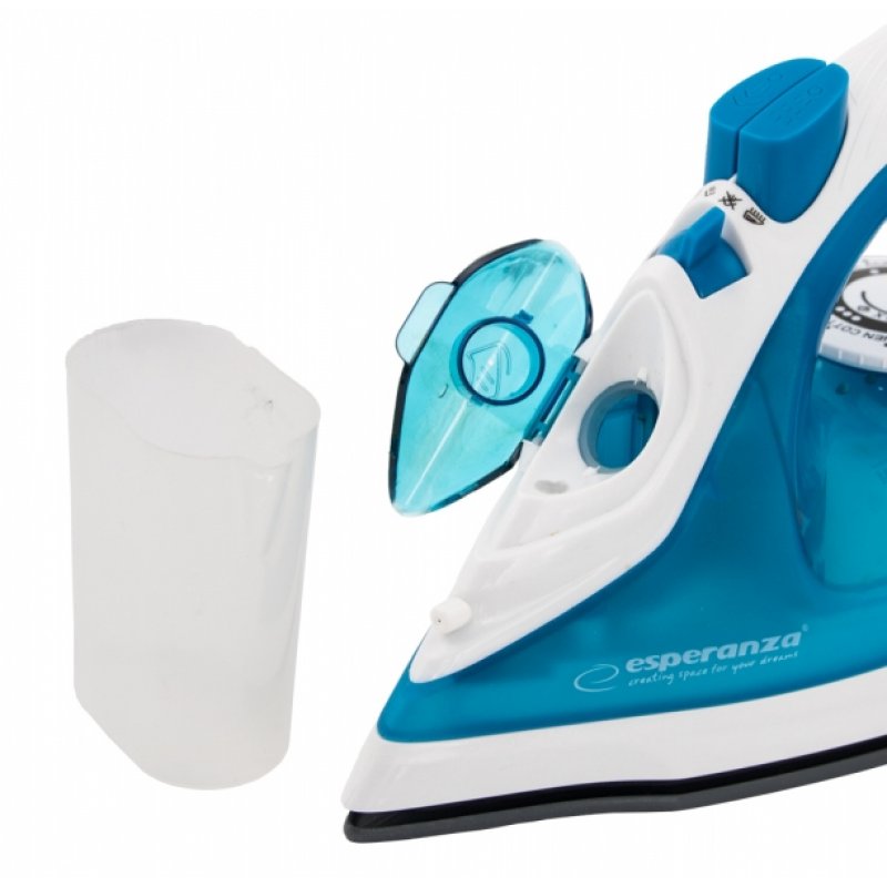 Esperanza EHI002 iron Steam iron Ceramic soleplate Blue White 2200 W