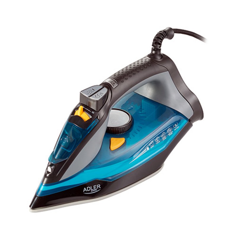 Adler AD 5032 iron Dry iron Ceramic soleplate Black Blue Gray 2400 W