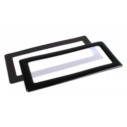 DEMCiflex compatible Staubfilter 2x40mm, quadratisch - schwarz/weiß