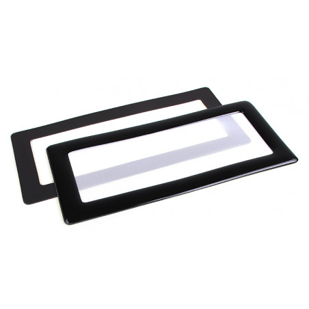 DEMCiflex compatible Staubfilter 2x40mm, quadratisch - schwarz/weiß