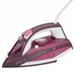 Clatronic DB 3705 Fer à vapeur Semelle en céramique 2600 W Rose