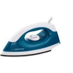 Esperanza TRAVEL IRON SMOOTHER Fer à repasse à sec Semelle anti-adhérente 1200 W Bleu, Blanc