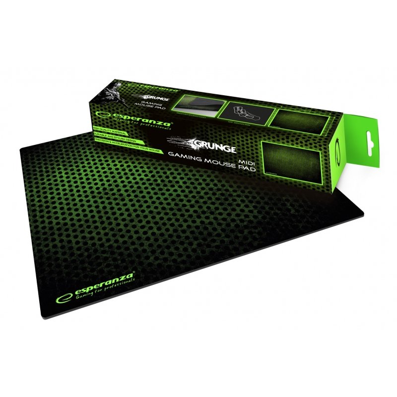 Esperanza EGP102G Tapis de souris de jeu Noir, Vert