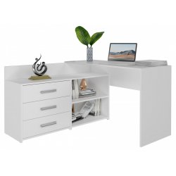 Topeshop DANY BIEL KPL bureau d'ordinateur Blanc