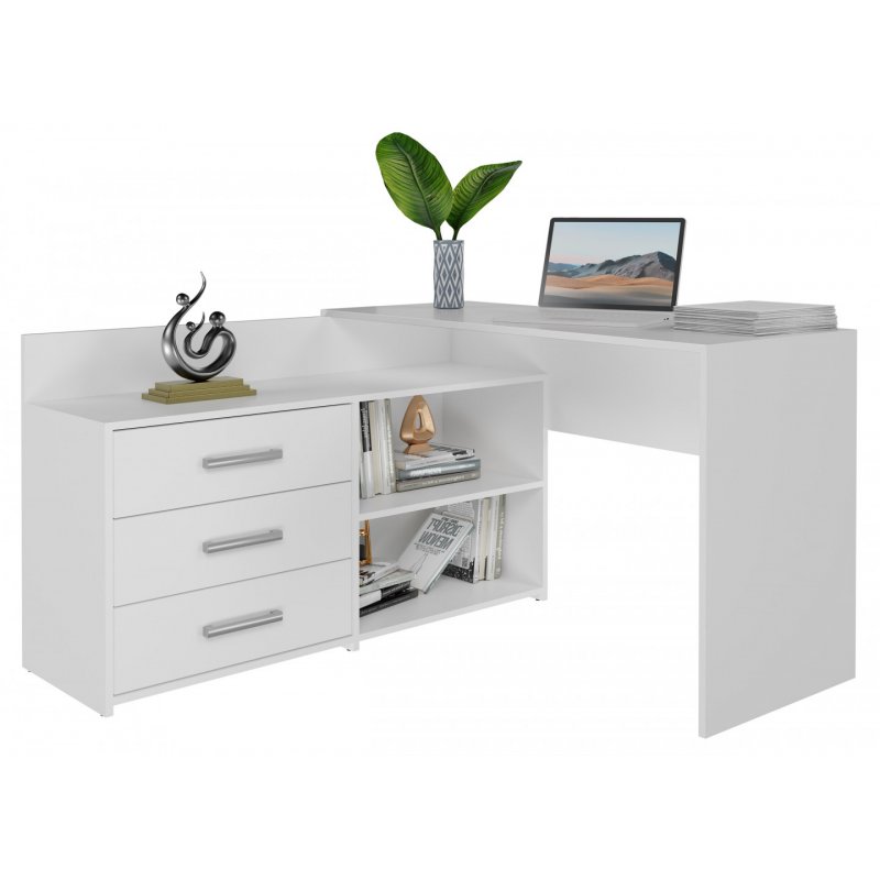 Topeshop DANY BIEL KPL bureau d'ordinateur Blanc