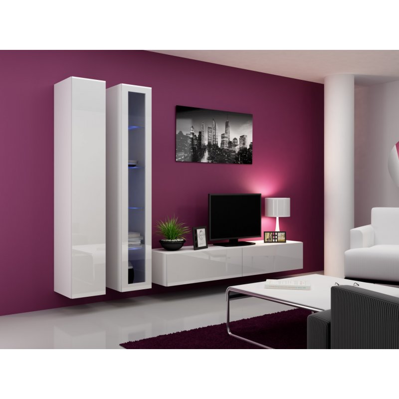 Cama Glass-case VIGO '180' 180/40/30 white/white gloss