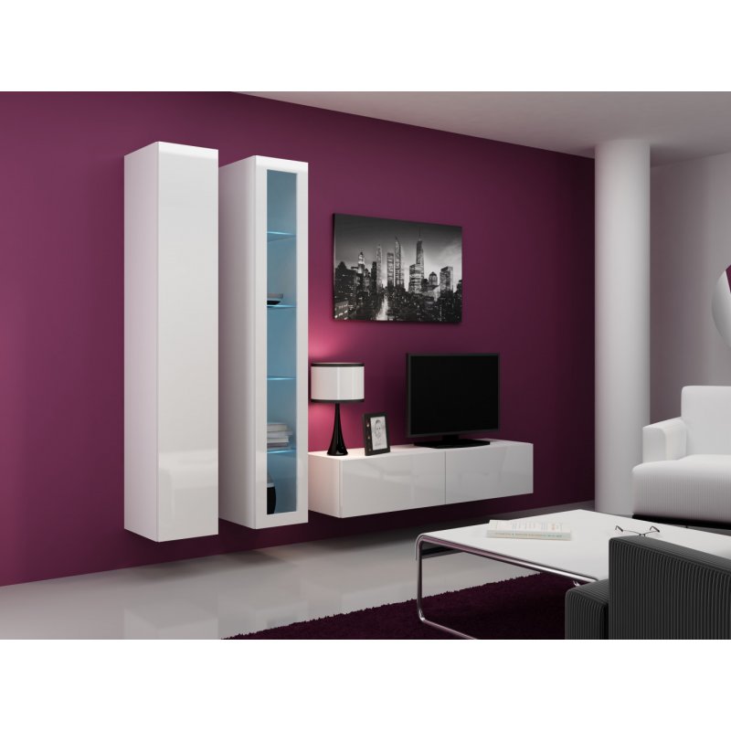 Cama Glass-case VIGO '180' 180/40/30 white/white gloss