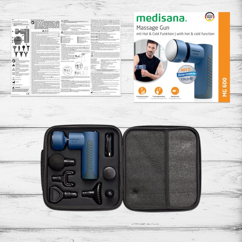 Medisana MG 600 masseur Universel Noir, Bleu