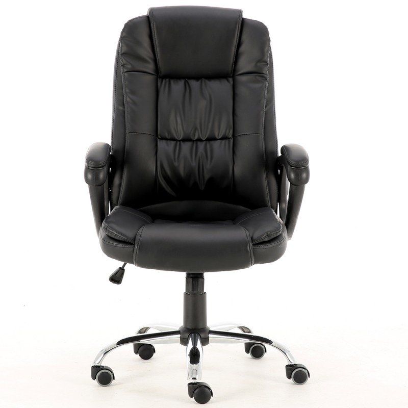 Topeshop FOTEL IDOL CZARNY chaise et fauteuil de bureau