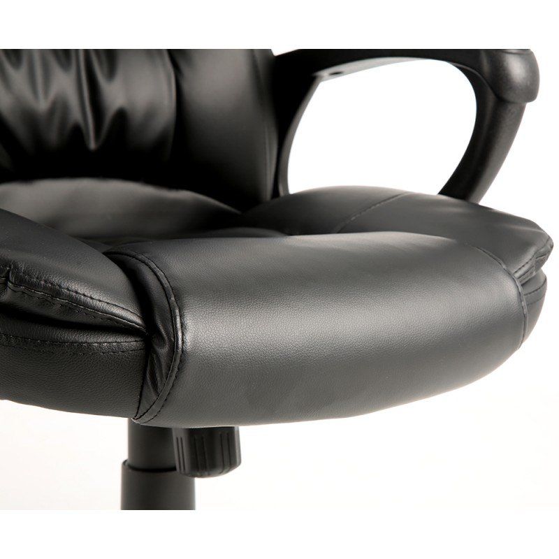 Topeshop FOTEL IDOL CZARNY chaise et fauteuil de bureau