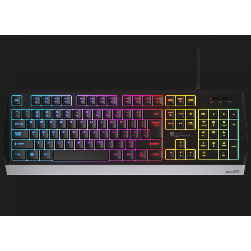 GENESIS RHOD 300 RGB keyboard USB QWERTY Black