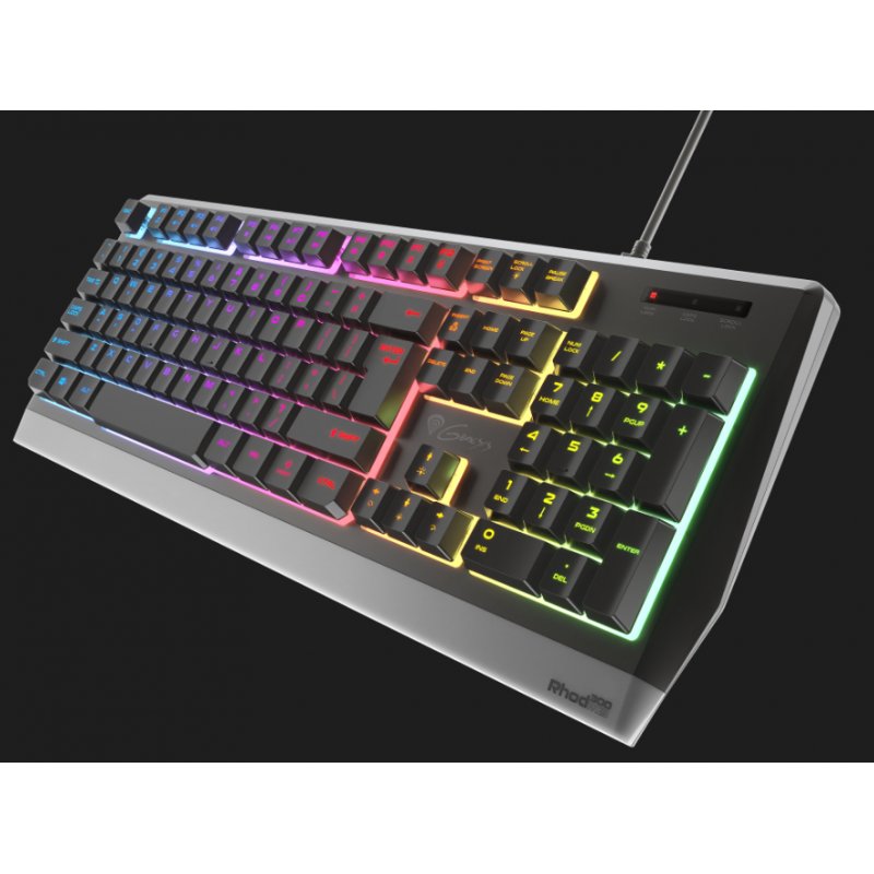 Natec GENESIS Rhod 300 RGB US Gaming keyboard USB Black