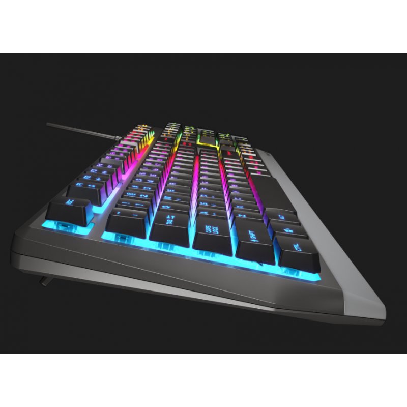 Natec GENESIS Rhod 300 RGB US Gaming keyboard USB Black