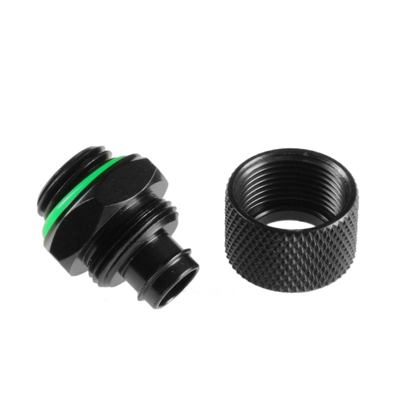 Bitspower Anschluss gerade G1/4 Zoll AG auf 11/8mm - schwarz matt