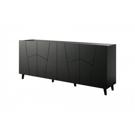 Cama ETNA chest of drawers 200x42x82 black matt