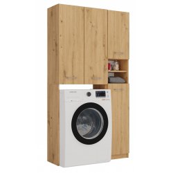 Topeshop ZESTAW MARPOL DD ART bathroom storage cabinet Oak