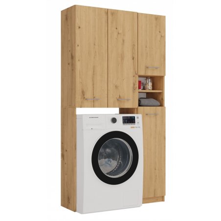 Topeshop ZESTAW MARPOL DD ART bathroom storage cabinet Oak