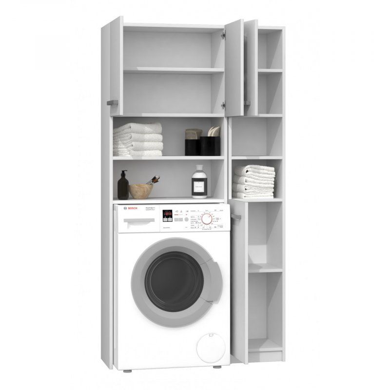 Topeshop ZESTAW MARPOL BIEL armoire de rangement de salle de bain Blanc