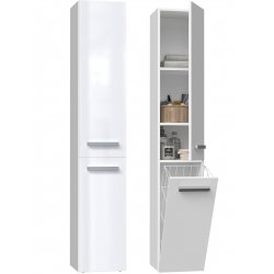 Topeshop NEL IV BIEL POŁ armoire de rangement de salle de bain Blanc