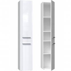 Topeshop NEL II BIEL POŁ armoire de rangement de salle de bain Blanc