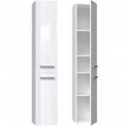 Topeshop NEL II BIEL POŁ bathroom storage cabinet White