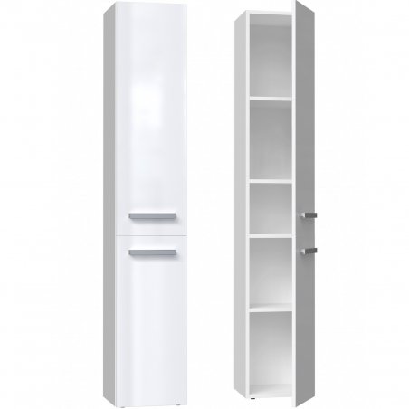 Topeshop NEL II BIEL POŁ bathroom storage cabinet White