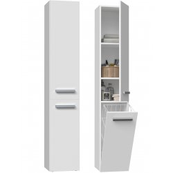 Bathroom cabinet NEL IV 31x30x174 cm matt white