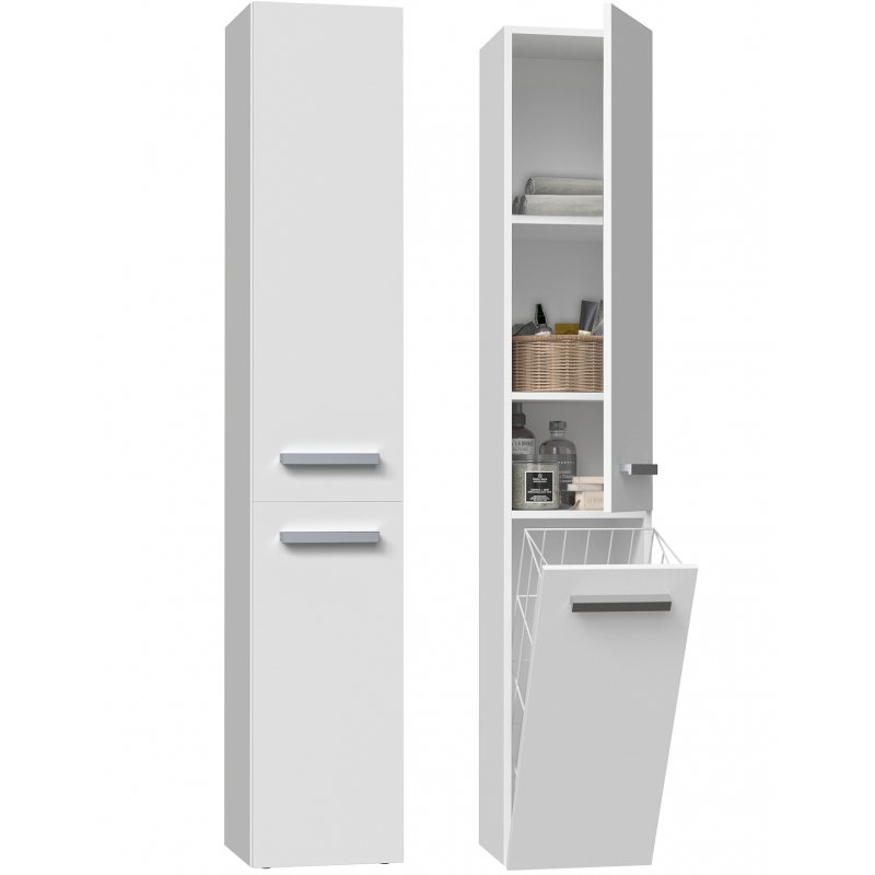 Topeshop NEL IV BIEL armoire de rangement de salle de bain Blanc