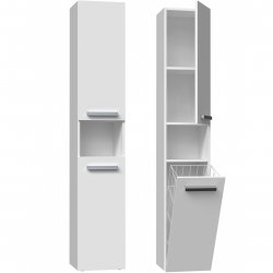 Bathroom cabinet NEL III 31x30x174 cm matt white