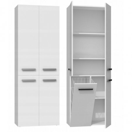 Topeshop NEL 1K DD BIEL armoire de rangement de salle de bain Blanc