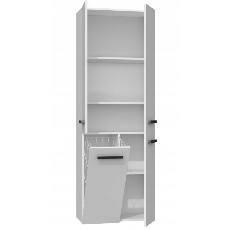 Topeshop NEL 1K DD BIEL armoire de rangement de salle de bain Blanc