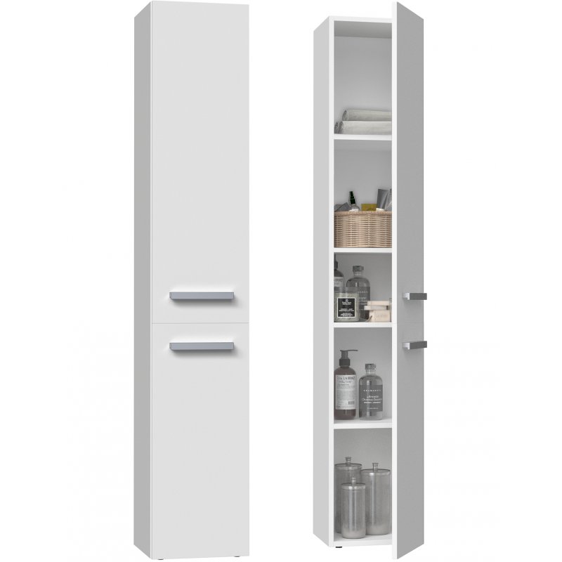 Topeshop NEL II BIEL bathroom storage cabinet White